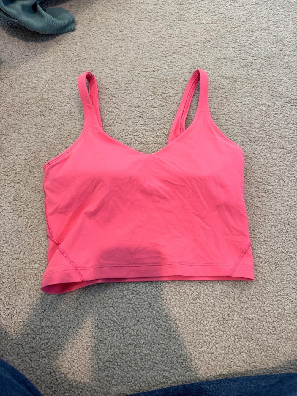 lululemon athletica Pink Cropped Tank Top